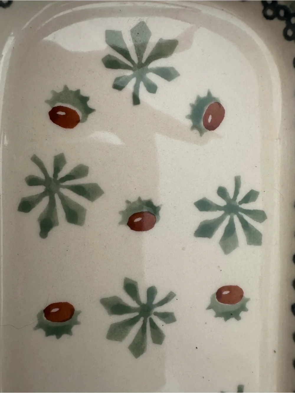 Vintage Polish Pottery Rectangular Baking Dish